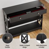 NNEDSZ Console Table 3-tier USB Outlets