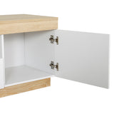 NNEDSZ Artiss TV Cabinet Entertainment Unit Stand 180CM White Wood