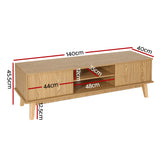 NNEDSZ TV Cabinet Entertainment Unit Stand Storage Shelves TV Unit 140CM