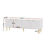 NNEDSZ Artiss TV Cabinet Entertainment Unit Stand Storage 180CM White