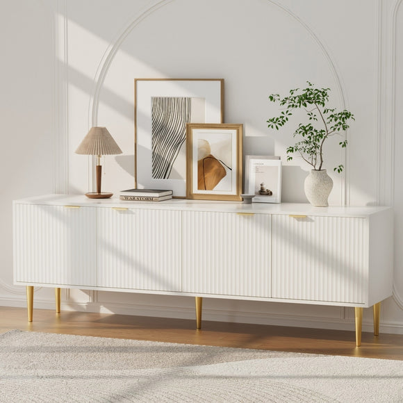 NNEDSZ Artiss TV Cabinet Entertainment Unit Stand Storage 180CM White
