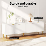NNEDSZ Artiss TV Cabinet Entertainment Unit Stand Storage 180CM White