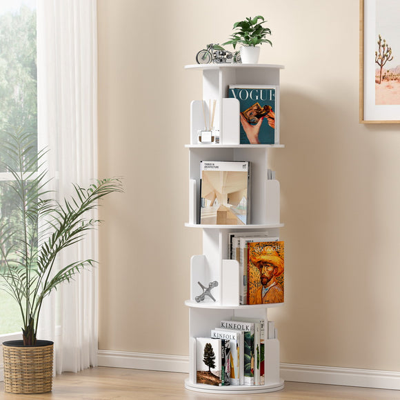 NNEDSZ Artiss Bookshelf 4 Tiers EDIE White