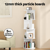 NNEDSZ Artiss Bookshelf 4 Tiers EDIE White