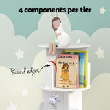 NNEDSZ Artiss Bookshelf 4 Tiers EDIE White