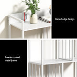 NNEDSZ Bookshelf Display Shelves 5 Tiers 120cm White
