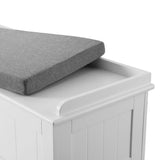 NNEDSZ Artiss Storage Ottoman Blanket Box 140cm Fluted Grey