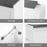 NNEDSZ Artiss Storage Ottoman Blanket Box 140cm Fluted Grey