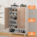 NNEDSZ Artiss Shoe Rack Cabinet 24 Pairs 6-tier White