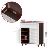 NNEDSZ Artiss Shoe Rack Cabinet Shoes Storage Drawer 16 Pairs