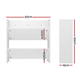 NNEDSZ Artiss Shoe Rack 2-tier 12 Pairs Wall Mounted x2 - White