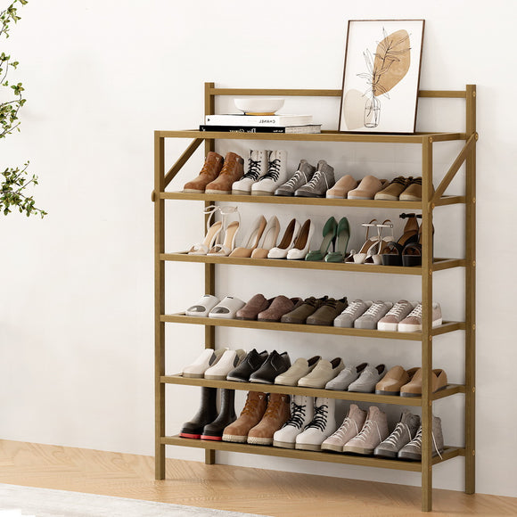 NNEDSZ Artiss Shoe Rack 6-tier 18 Pairs Foldable