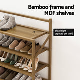 NNEDSZ Artiss Shoe Rack 6-tier 18 Pairs Foldable