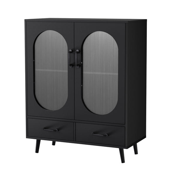 NNEDSZ Buffet Sideboard Double Doors - Black