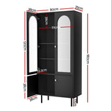 NNEDSZ Artiss Buffet Sideboard Cupboard Cabinet Black
