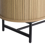 NNEDSZ Artiss Buffet Sideboard Cupboard Cabinet Sliding Doors Pantry Storage Oak PIIA