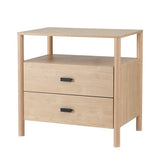 NNEDSZ Artiss Bedside Table Nightstand 2 Drawers - Pine