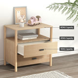 NNEDSZ Artiss Bedside Table Nightstand 2 Drawers - Pine