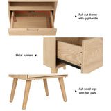 NNEDSZ Bedside Table Drawers Side Table Shelf Storage Cabinet Nightstand GORR