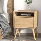 NNEDSZ Bedside Table Drawers Side Table Shelf Storage Cabinet Nightstand GORR