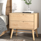 NNEDSZ Artiss Bedside Table Drawers Side End Table Storage Cabinet Nightstand Oak GINO
