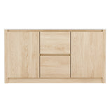 NNEDSZ Buffet Sideboard Marble Style Tabletop - Pine
