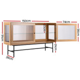NNEDSZ Artiss Buffet Sideboard Double Doors - Oak