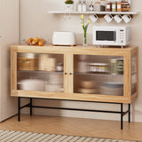 NNEDSZ Artiss Buffet Sideboard Double Doors - Oak