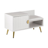 NNEDSZ Artiss Shoe Rack Cabinet Bench 6 Pairs White