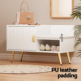 NNEDSZ Artiss Shoe Rack Cabinet Bench 6 Pairs White