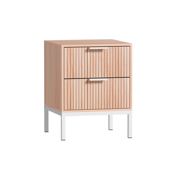 NNEDSZ Bedside Table Drawers Side End Table Storage Cabinet Nightstand Pine LURA