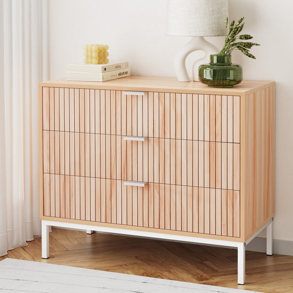 NNEDSZ Artiss 3 Chest of Drawers  - LURA Pine