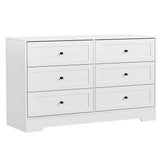 NNEDSZ Artiss 6 Chest of Drawers - LEIF White