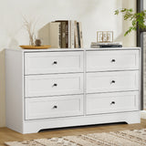 NNEDSZ Artiss 6 Chest of Drawers - LEIF White