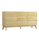 NNEDSZ 9 Chest of Drawers Tallboy Cabinet - XAVI Pine