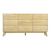 NNEDSZ 9 Chest of Drawers Tallboy Cabinet - XAVI Pine