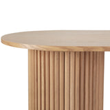 NNEDSZ Artiss Coffee Table Oval 100CM Pine Samuel