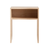 NNEDSZ Coffee Table Storage Shelf Fluted Side Pine