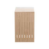 NNEDSZ Coffee Table Storage Shelf Fluted Side Pine