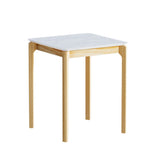 NNEDSZ Artiss Coffee Table Marble Effect Square