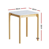 NNEDSZ Artiss Coffee Table Marble Effect Square