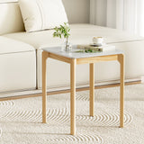 NNEDSZ Artiss Coffee Table Marble Effect Square