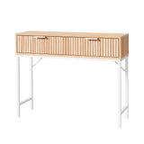 NNEDSZ Artiss Console Table 2 Drawers 92CM