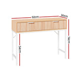 NNEDSZ Artiss Console Table 2 Drawers 92CM