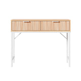 NNEDSZ Artiss Console Table 2 Drawers 92CM