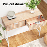 NNEDSZ Artiss Console Table 2 Drawers 92CM