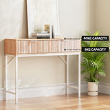 NNEDSZ Artiss Console Table 2 Drawers 92CM