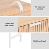 NNEDSZ Artiss Console Table 2 Drawers 92CM