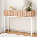 NNEDSZ Artiss Console Table 2 Drawers 92CM