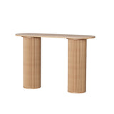 NNEDSZ Artiss Console Table Oval 115CM Pine Blake